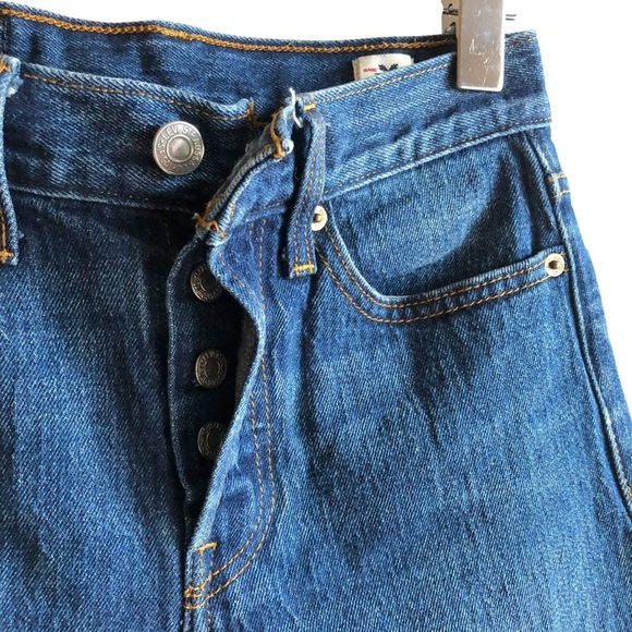 Levi’s RARE 501 Jeans by White Oak Cone Denim Size 24 Frayed Hem Limited Edition - Picture 11 of 16